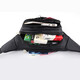New style waist bag men's construction site multi-functional sports mobile phone cashier business waist bag water-repellent and wear-resistant crossbody chest bag black 4-layer/water-repellent