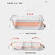 Pet dog cat bath basin cat Teddy special bath basin bathtub puppy bath bucket cat basin foldable rose powder 25 Jin Jin equal to 0.5 kg, with drain outlet and bracket inside