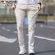 Woodpecker (TUCANO) casual pants men's straight spring and summer business pants men's trendy high-end small suit pants men's pants off-white 32