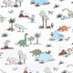 HUDSON BABYBABY Unisex Baby Changing Pad Cover Dinosaur Adventure One Size