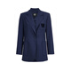 VEROMODA suit for women new flat lapel single button placket suit 325108010 Blue S