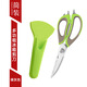 Kitchen scissors, multifunctional scissors, strong chicken bone scissors for kitchen, stainless steel household detachable barbecue food scissors, refrigerator scissors, detachable white gray multifunctional kitchen scissors magnetic knife cover, detachable white multifunctional kitchen scissors