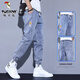 Woodpecker Jeans Men's 2025 Autumn and Winter Plus Velvet Thickened New Loose Leg Harem Work Pants Men's Casual Pants 901 Blue L