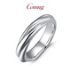GsunG couple ring platinum pt950 men's fashion platinum pair ring women's twist shape solid wedding ring can be customized based on the gold price of the store on the day