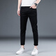 Li Dans Frühling ist nicht einfach, um schwarze neun-Punkte-Jeans-Männer schlanker koreanischer Stil trendy, schlanke 9-Punkte-Hose Black Grey-1048 Neun-Punkte 31 zu verblassen