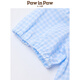 PawinPaw shopping mall same style cartoon bear children's clothing 25 spring and summer new girls lapel short-sleeved shirt Blue blue/50 120