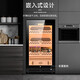 Qielong CL-22C cigar cabinet, precise and intelligent constant temperature and humidity, cedar wood liner shelf, compressor refrigeration, small household ammonia removal, small household humidification cabinet, black cedar wood liner, WiFi + purified ammonia + constant temperature and humidity