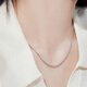 Lukfook Jewelry platinum 950 Cheng Yi same style platinum necklace plain chain clavicle chain price L19TBPN0034 10.28 grams (including labor cost 1635 yuan)