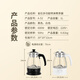 KAMJOVE tea maker new spray type tea kettle glass kettle thermal insulation integrated health tea kettle fully automatic tea stove stove tea making utensil A-52 white 1L