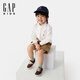 Gapu same style for boys and girls 2025 spring new cotton long-sleeved shirt children's wear 675835