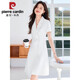 Pierre Cardin Blue Professional Dress Sense Stuss Jirt Femme 2025 Nouvelle jupe d'été Consultant de beauté médicale Travaille 2024 Black 6621 Robe 2025 xl