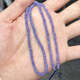 Li Shen Natural Tanzanite Faceted Dish Beads Abacus Beads 3-3.5mm DIY Beaded Semi-finished Necklace Imported from India Beads 3-3.5mm 1 40cm Hole 0.4mm Picture