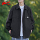 Pull-back jacket men's spring and autumn casual versatile lapel jacket men's trendy workwear men's tops black L