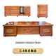 Aosenmingxin Chinese solid wood desk boss desk executive desk chairman Wujin wood high-end office president desk 2.4 meters boss desk