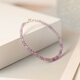 Xiaomi Star's new amethyst bracelet for women, transfer beads for besties, ins niche design, fine bracelet gift, faceted tanzanite - suitable for hand circumference of about 14CM
