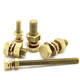 XMSJ brass screw flat washer spring washer set nut outer hexagonal bolt rod combination 456810 10*355 set