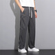 ROMON Tencel jeans men's summer thin fashion brand straight loose men's ice silk wide leg pants casual long pants men 1048 gray thin XL size recommended 135-155 Jin Jin equals 0.5 kg