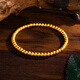 Dream Jinyuan Gold Bracelet Ping An Xile Football Gold Square Bracelet Ancient Transport Bead Bracelet Women's Style