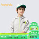 Balabala children's clothing boys' coats children's tops 2025 spring hooded waffle fashion trend 209125105102