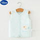 Disney Baby Weste Frühlings- und Herbst Dünne reines Baumwollmädchenweste trägt eine neugeborene Bauchschutz Boy Babyphorse Clip Kinderweste 9902 einseitige Weste Blau 73 cm Empfohlenes Alter 6-9 Monate