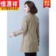Hengyuanxiang official windbreaker women's mid-length outer wear large size spring and summer 2025 new temperament ins300 Jin Jin equals 0.5 kg Fat Mom Jacket Navy Spring and Autumn Flagship Thin Section 2XL Recommended 140-160 Jin Jin equals 0.5 kg