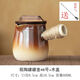 Fantasy open fire dry barbecue milk jug large pot side handle tea making travel stove set pottery pot large capacity with lid 900ml (can stew pears + wooden lid + comes with stirring spoon can open flame can be electric ceramic stove / capacity marked on the picture