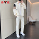 
Yalu two-piece sweatshirt suit men's trendy brand men's sports typants trendy casual and versatile sports summer men's clothing 880 brown XL