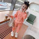 G.DUCKKIDS Little Yellow Duck Spring and Autumn New Girls 2025 Casual Children's Baby Fashionable and Fashionable Children's Sweatshirt Set Two-piece Set Gray 1105%24 Thin Model 130 Suggestions [115-125cm]