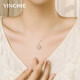 Ginqianhui 999 Pure Silver Hotan Jade Necklace for Women Light Luxury Peace Buckle Pendant Valentine's Day Gift for Girlfriend's Mom Bamboo Bao Peace Hotan Jade Necklace/999 Pure Silver + Seven Warehouse Delivery/Next Day Delivery Valentine's Day Gift for Girlfriend/With Jewelry Certificate/Rose Gift Box