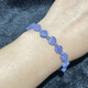 Shiyi natural tanzanite love bracelet for women, single circle, fashionable, fresh and simple, crystal heart-shaped bracelet jewelry, versatile 1#/7*8MM/love/single circle
