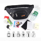 New style waist bag men's construction site multi-functional sports mobile phone cashier business waist bag water-repellent and wear-resistant crossbody chest bag black 4-layer/water-repellent