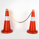 Jiubakai 3 meters long plastic warning chain 6mm red and white road cone roadblock protective chain isolation yellow and black plastic chain yellow and black 3 meters long + 2 S buckles