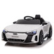Fun baby Audi RS-GT children's electric car four-wheeled children's remote control car can sit on baby stroller toy car can sit on people, four-wheel drive, white, all functions + leather seat