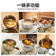 Kims cook316L stainless steel milk pot Japanese-style snow pan uncoated baby food pot household instant noodle pot 316L stainless steel snow pan + 304 steamer 20cm
