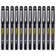 BAOKE large-capacity gel pen, wear-resistant tip, smooth writing, student stationery brush, office supplies signature pen, black 1.0mm bullet tip, 12 pieces/box PC1048