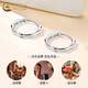 CHINA GOLD Bamboo Earrings Pure Silver Unique Earrings for Men and Women New High-end Valentine's Day Birthday Gifts for Girlfriends and Wife Jingsuda 999 Silver Bamboo Earrings Brand Gift Box