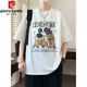 Pierre Cardin Youth Summer Ice Silk T-shirt à manches courtes Été masculin 2025 Nouveau style Big Big Children's Top pour les élèves du lycée et du secondaire JTTZ-695 mètres blanc 185 2xl 130 à 145 Jin [Jin équivaut à 0,5 kg]
