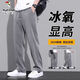 
Woodpecker wide-leg casual pants for men's summer thin ice silk loose sky silk jeans American fashion brand straight Woodpecker-1050-Blue L