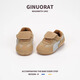 Ginuorat Ginuorat 2025 spring and autumn comes with retro style flip-up moral training shoes sneakers baby toddler shoes