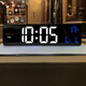 Hanse LED Desktop Uhr Wohnzimmer Deskuhr Multifunktion elektronischer digitaler Weck