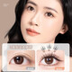 Ouyizi camellia false eyelashes glue-free natural simulation single cluster self-adhesive no-removal reusable light and non-sensory eyelashes glue-free 6 rows of Korean camellias with tweezers