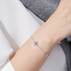 Lukfook Jewelry Platinum 950 Four-leaf Clover Platinum Bracelet Fashionable Sparkling Bracelet Price L19P0004DS 5.43g (including labor cost 679 yuan)