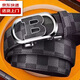 High-end luxury men's belt, casual, versatile, fashionable and trendy trouser belt for young and middle-aged people, luxury black 120cm
