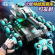 Juke six-wheel stunt remote control launch water bomb tank car children's toy gesture sensing off-road vehicle boy car gift [updated dual control/four-wheel tank] Lighting car-Fantasy purple standard single electric [40 minutes of battery life] + 10W water bomb