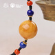 Potala Palace Orphan Beeswax Pendant Lapis Lazuli Transfer Bead Necklace Men's and Women's Colorful Treasure Ornament Birthday Gift for the Year of the Life