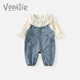 Fanhunting Girls Overalls Suit Autumn 2025 New Baby Fashionable Clothes Baby Two-piece Set Spring and Autumn
