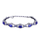 Library Selects New Eye of Turin Imitation Natural Tanzanite Bracelet Internet Celebrity Same Heavy Industry Royal Sapphire Colorful Bracelet for Women Blue Diamond Bracelet 16+4cm