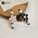 SO SOUL ponytail clip headwear half-tied hair clip small hair volume small hair clip female back of the head one-word clip spring clip horizontal clip black