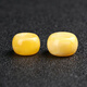 Fat Donglai's same style beeswax single bead oil yellow drum bead button large size diamond accessories top beads white flower honey 27x17mm one piece