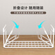 Ou Runzhe Folding Shoe Rack Free of Installation Door Shoe Cabinet Hanger Layered Partition Shoe Holder Basket Storage Rack 60cm White
